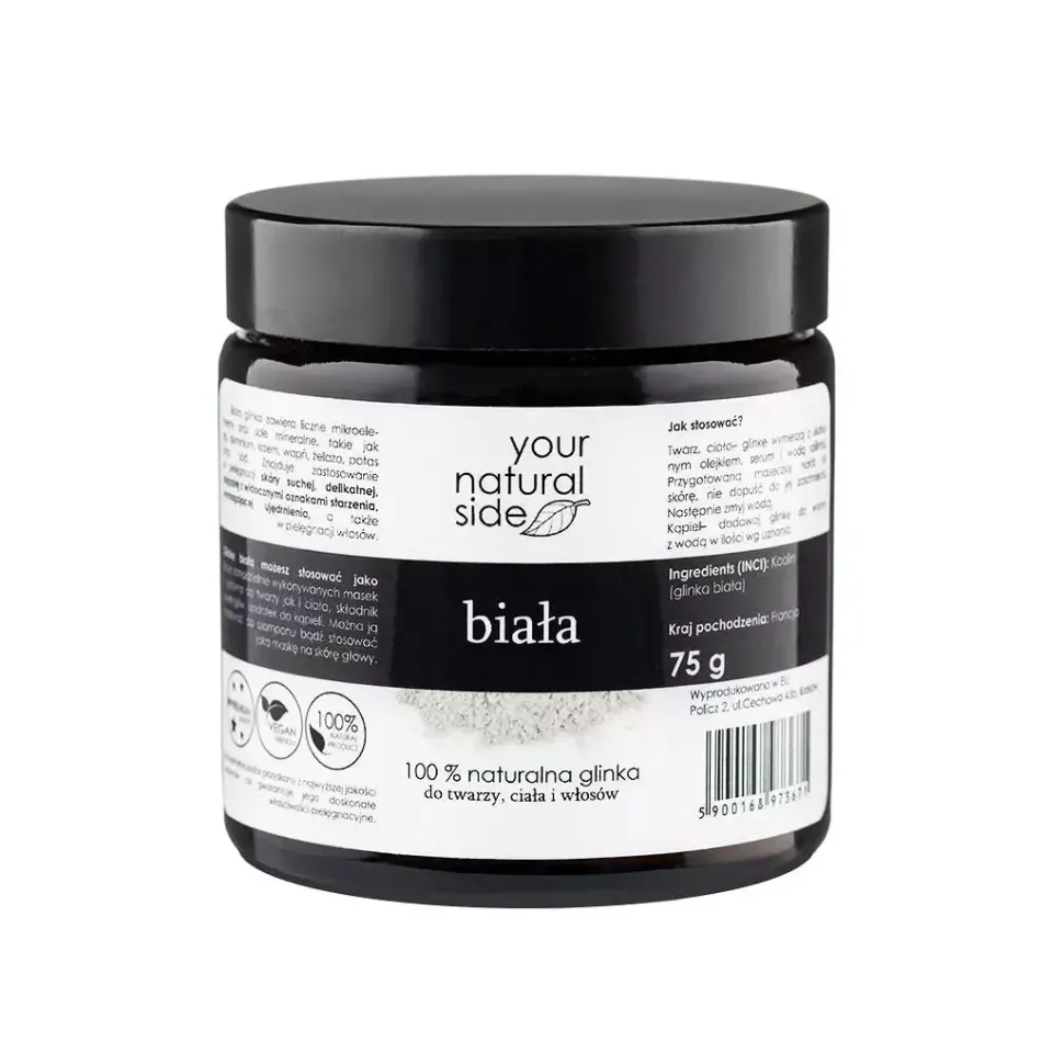 100% Naturalna GLINKA BIAŁA 75g