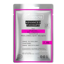 ADVANCED THERAPY 2w1 płatki do twarzy  terapia peelingująco-kojąca 12 szt.