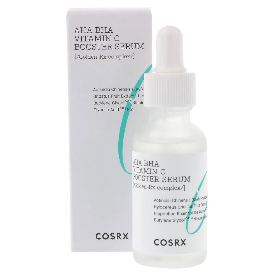 AHA BHA Vitamin C Booster Serum Odświeżające serum z kwasami i witaminą C 30ml