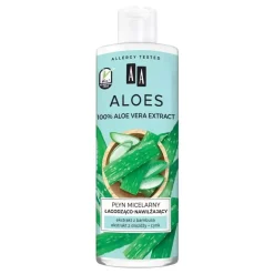 Aloes 100% aloe vera extract płyn micelarny łagodząco-nawilżający 400 ml