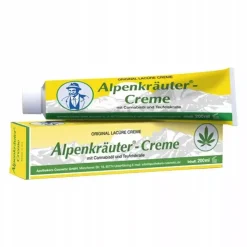 Alpenkrauter Creme Krem z ziół alpejskich z czarcim pazurem i olejem konopnym rozluźniającą do masażu 200ml