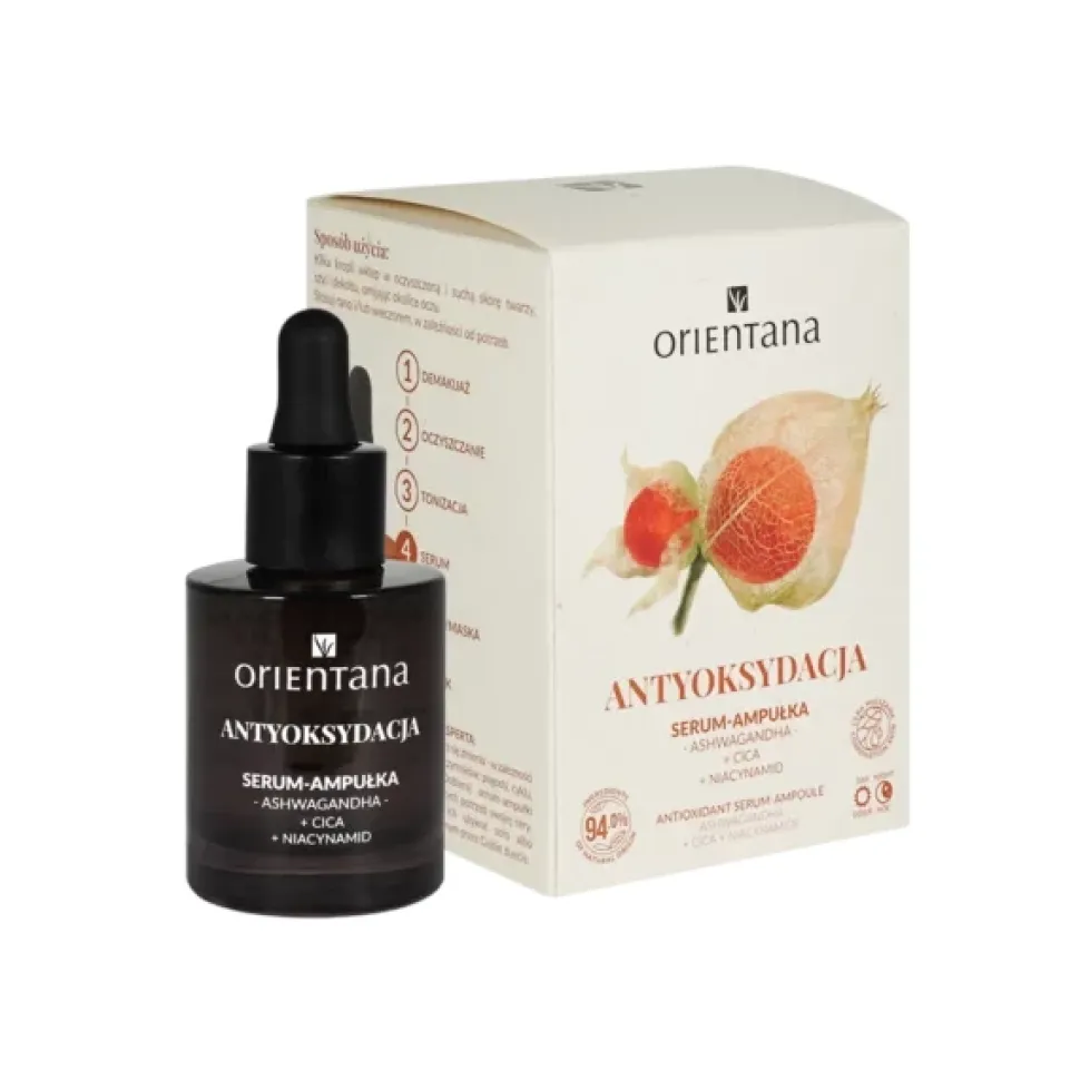 ASHWAGANDHA Serum-ampułka ANTYOKSYDACJA Ashwagandha Cica Niacynamid 30ml