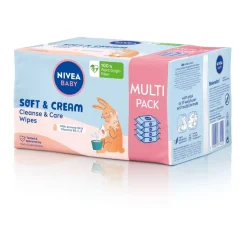 Baby Soft & Cream chusteczki biodegradowalne 4x57szt
