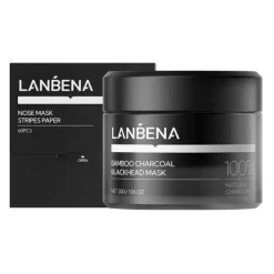 Bamboo Charcoal Blackhead Mask oczyszczająca maska węglowa plastry na zaskórniki  30 g