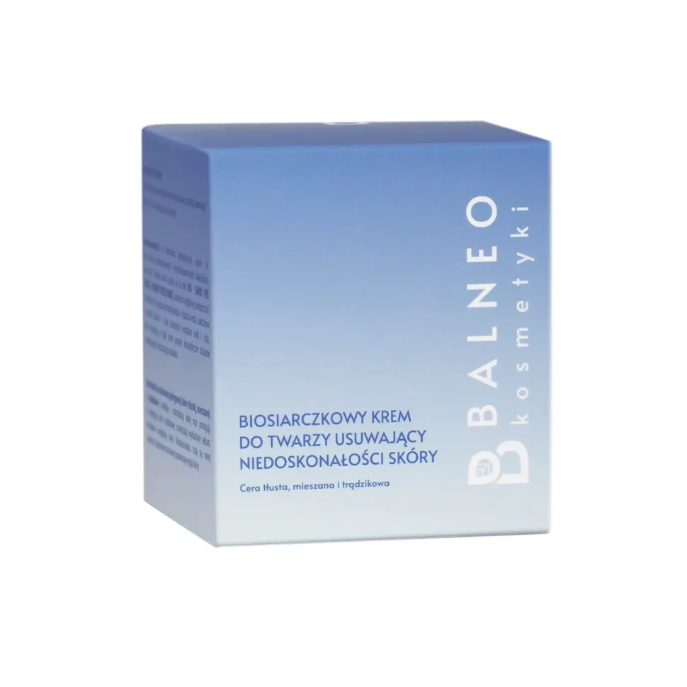 Biosiarczkowy krem do twarzy usuwający niedoskonałości skóry 50ml