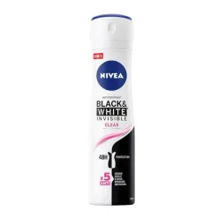 Black&White Invisible Clear antyperspirant spray 150ml