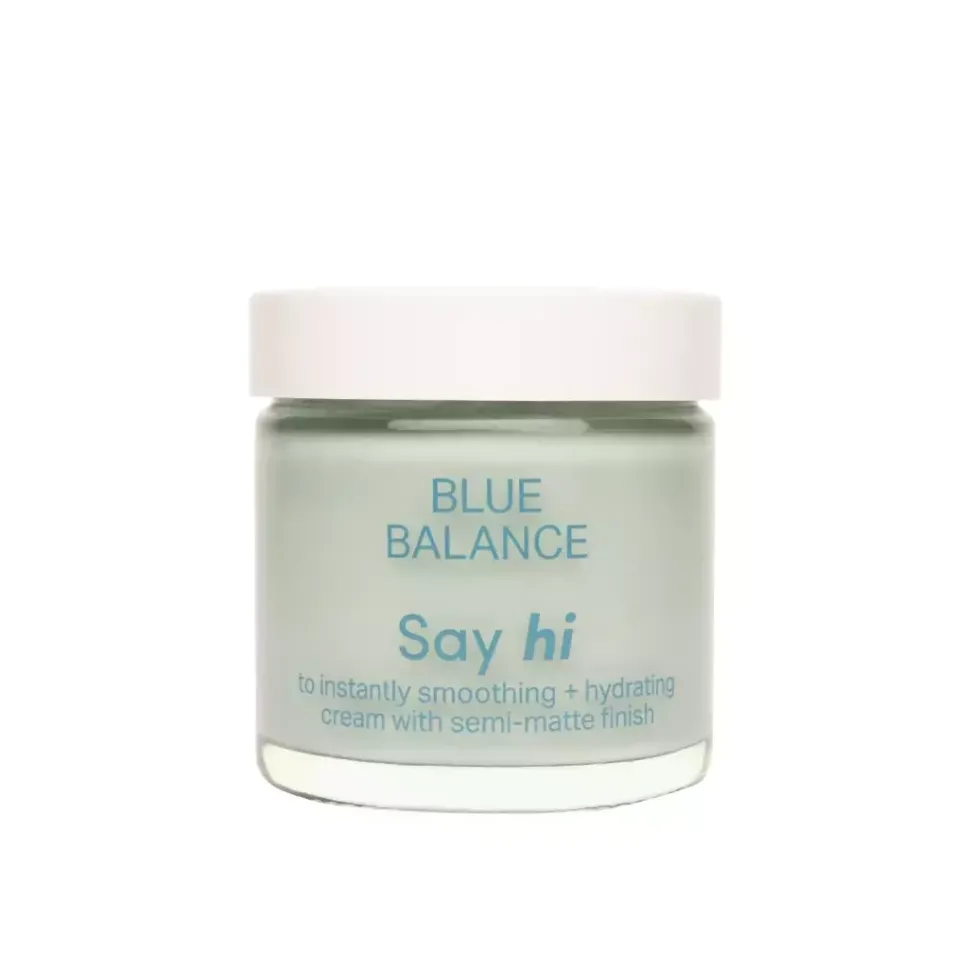 BLUE BALANCE lekki krem nawilżenie + wygładzenie o półmatowym wykończeniu 50ml