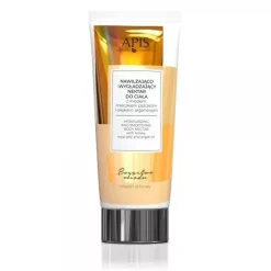 Bogactwo miodu, Nawilżajaco-wygładzający nektar do ciała z miodem, mleczkiem pszczelim i olejkiem arganowym, 200ml