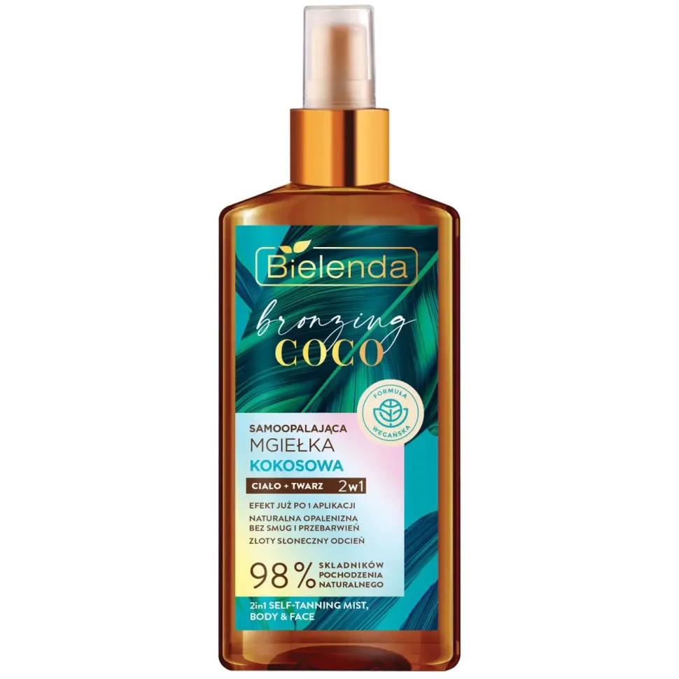 BRONZING COCO Samoopalająca mgiełka ciało + twarz 2w1, 150 ml
