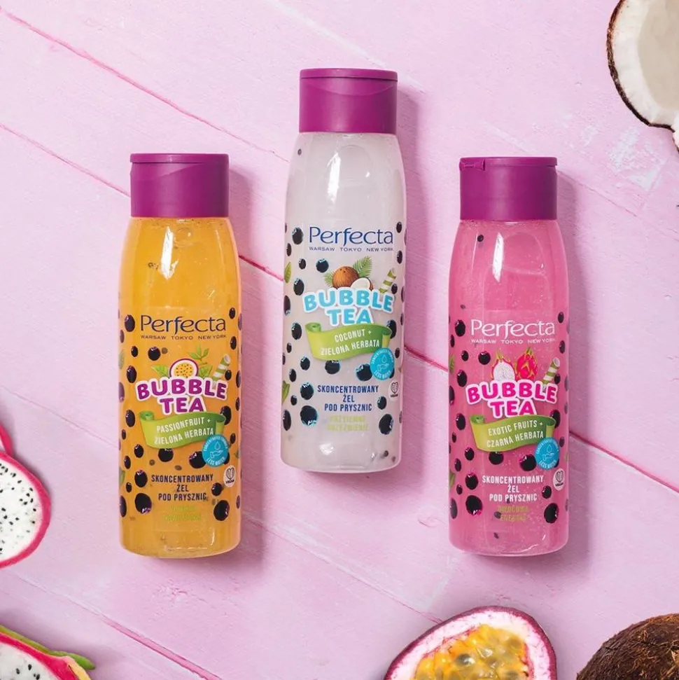 Bubble Tea skoncentrowany żel pod prysznic Exotic Fruits + Czarna Herbata 400ml