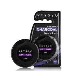 Carbon - Czarna nić dentystyczna z aktywnym węglem 40 m