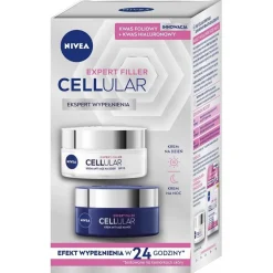 Cellular Expert Filler zestaw przeciwzmarszczkowy krem na dzień 50ml + przeciwzmarszczkowy krem na noc 50ml
