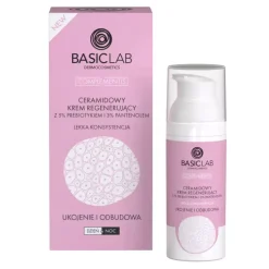 Ceramidowy krem regenerujący z 5% prebiotykiem i 3% panthenolem o LEKKIEJ konsystencji Ukojenie i odbudowa 50 ml