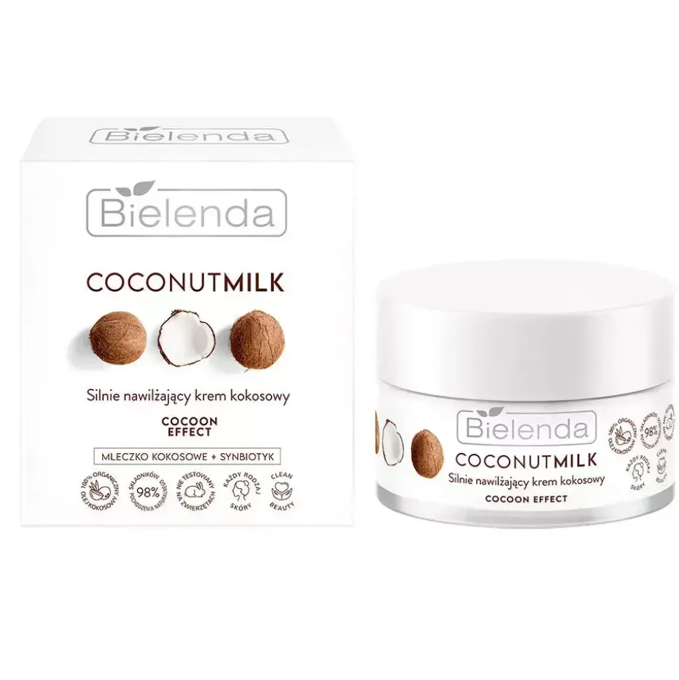 COCONUT MILK Silnie nawilżający krem kokosowy COCOON EFFECT, 50ml