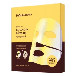 Collagen Glow Up Hydrogel Mask Zestaw Rozświetlających Masek Kolagenowych do Twarzy 4x30g