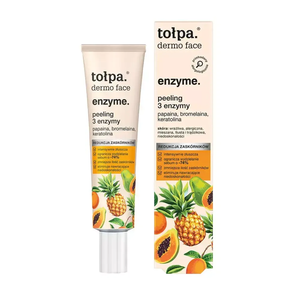 dermo face, sebio. Peeling 3 enzymy, 40 ml