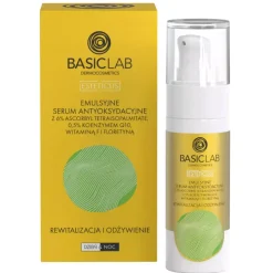 EMULSYJNE SERUM ANTYOKSYDACYJNE Z 6% ASCORBYL TETRAISOPALMITATE REWITALIZACJA I ODŻYWIENIE 30 ml