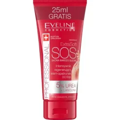 EXTRA SOFT SOS Intensywnie regenerujący krem-opatrunek do rąk 5% urea + lanolina, 100 ml