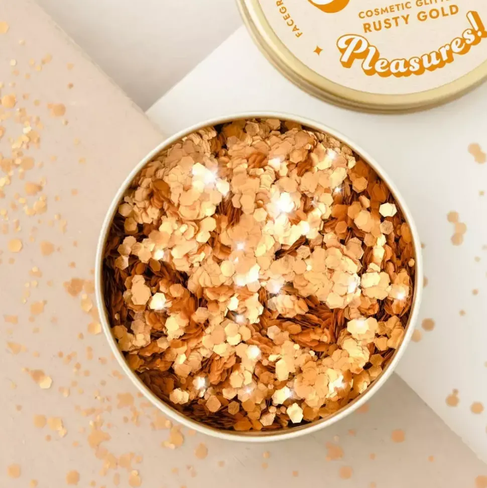 Facegroovin's glitter Bio-brokat Rusty gold