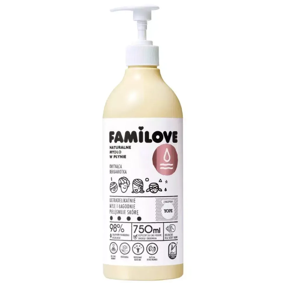 Familove Mydło w płynie Kwitnąca bergamotka 750ml