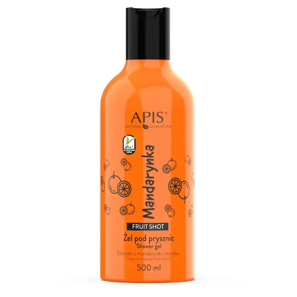 Fruit Shot, Mandarynkowy żel pod prysznic,500 ml