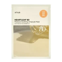 HEARTLEAF 80 MOISTURE SOOTHING Kojąco- odmładzająca maseczka w płachcie 27ml