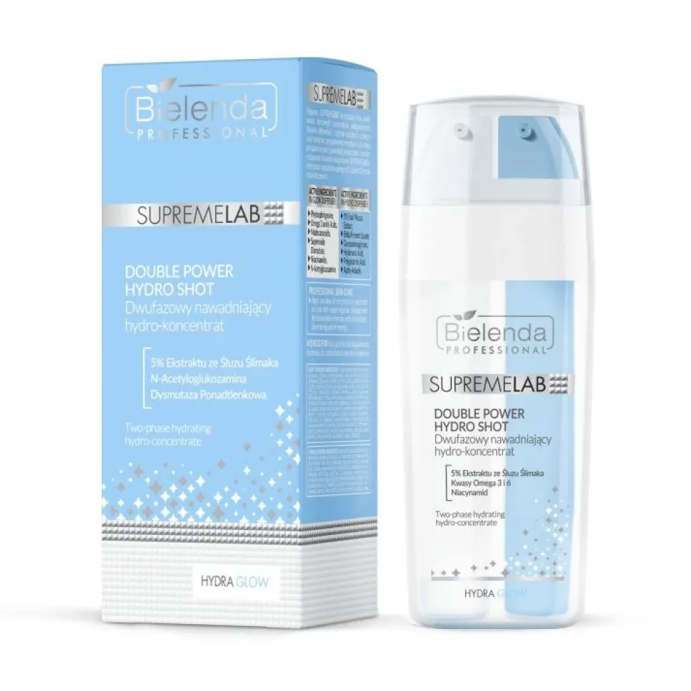 HYDRA GLOW Double Power Hydro Shot Dwufazowy nawadniający hydro-koncentrat 30ml