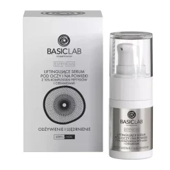 Liftingujące serum pod oczy i na powieki z 10% kompleksem peptydów i ceramidami odżywienie i ujędrnienie 15ml
