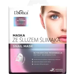 Maska na tkaninie ze śluzem ślimaka - błyskawiczna regeneracja 23 ml