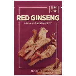 Maska w Płachcie Wygładza zmarszczki i stymuluje odnowę komórek  - Czerwony żeń-szeń