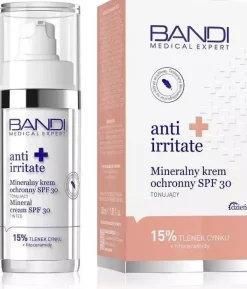 Medical Anti Irritate Mineralny krem ochronny SPF30 tonujący 30ml