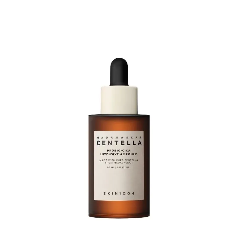 MINTI Collection Small Pillow Puff Bag Black Miękka kosmetyczka + SKIN1004 MADAGASCAR CENTELLA Probio-Cica Intensive Ampoule + Resibo Instant Barrier krem do twarzy