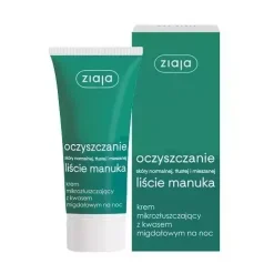 oczyszczanie Krem mikrozłuszczający z kwasem migdałowym na noc 50ml