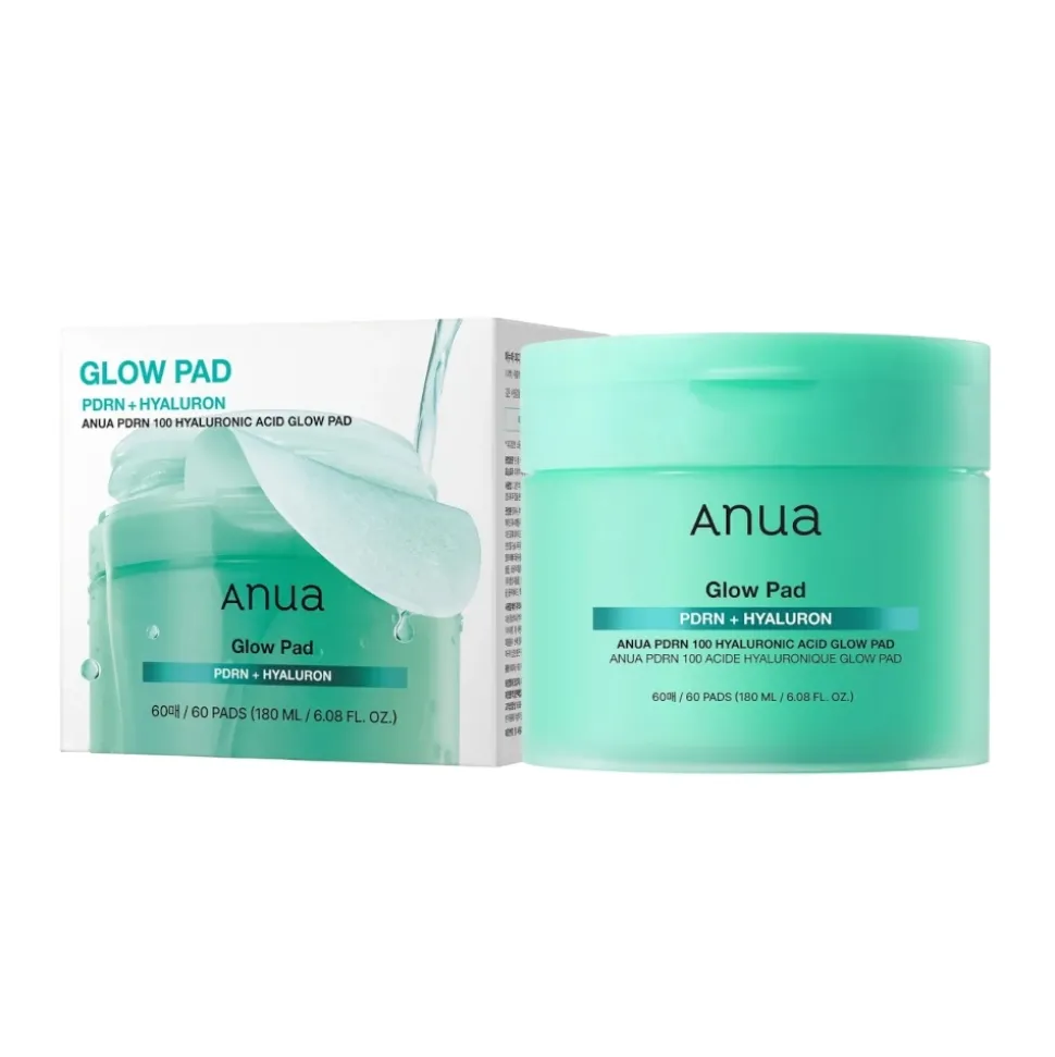 PDRN 100 Hyaluronic Acid Glow Pad Nawilżająco-rozświetlające płatki do twarzy 60szt.