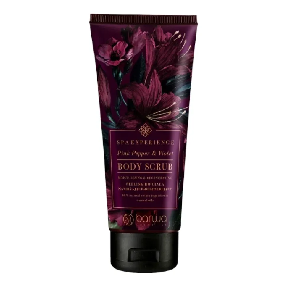Peeling do ciała nawilżająco-regenerujący PINK PEPPER & VIOLET SPA EXPERIENCE 180ml