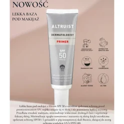 Primer SPF 50 Lekka baza pod makijaż z filtrem SPF 50, 30ml