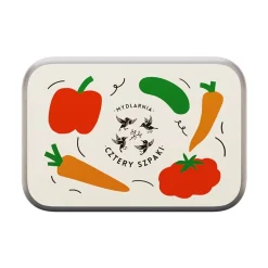 Prostokątna puszka na mydło Warzywko