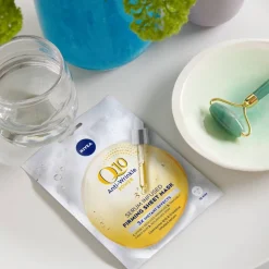 Q10 maska w płachcie z serum przeciwzmarszczkowym 1szt