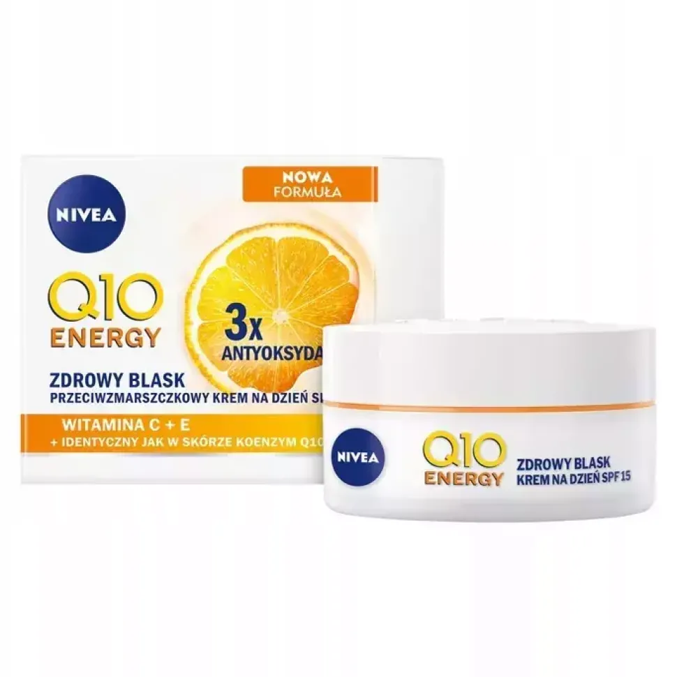 Q10 Plus C Odmłodzona + Pełna Energii Cera przeciwzmarszczkowy krem na dzień SPF15 50ml