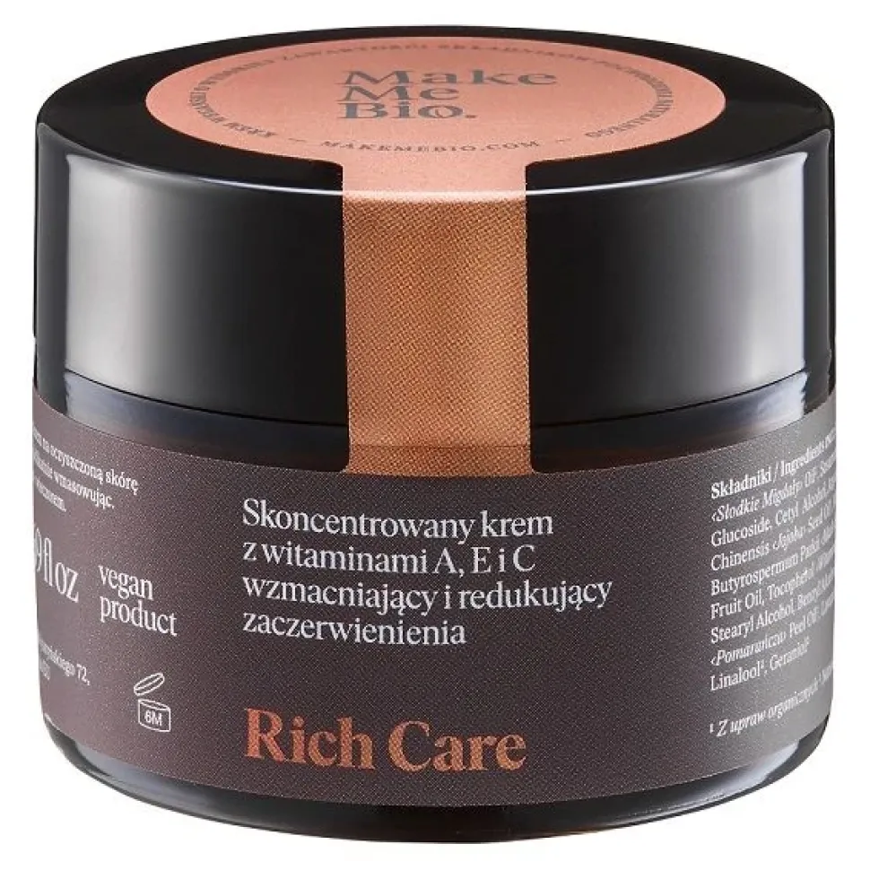 Rich Care Skoncentrowany krem z witaminami A, E i C, wzmacniający i redukujący zaczerwienienia