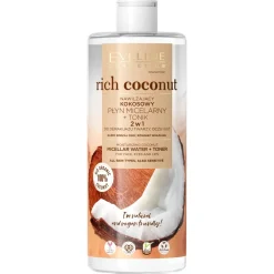 RICH COCONUT  Nawilżający kokosowy płyn micelarny i tonik 500 ml
