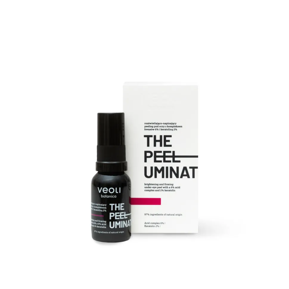 THE PEELUMINATOR Rozświetlająco-napinający peeling pod oczy