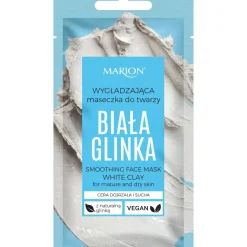 Wygładzająca maseczka do twarzy- glinka biała