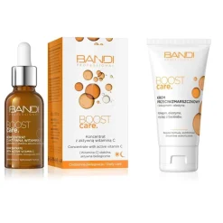 Zestaw BOOST Care Koncentrat z aktywną witaminą C 30ml + Krem przeciwzmarszczkowy z kolagenem i elastyną 50ml